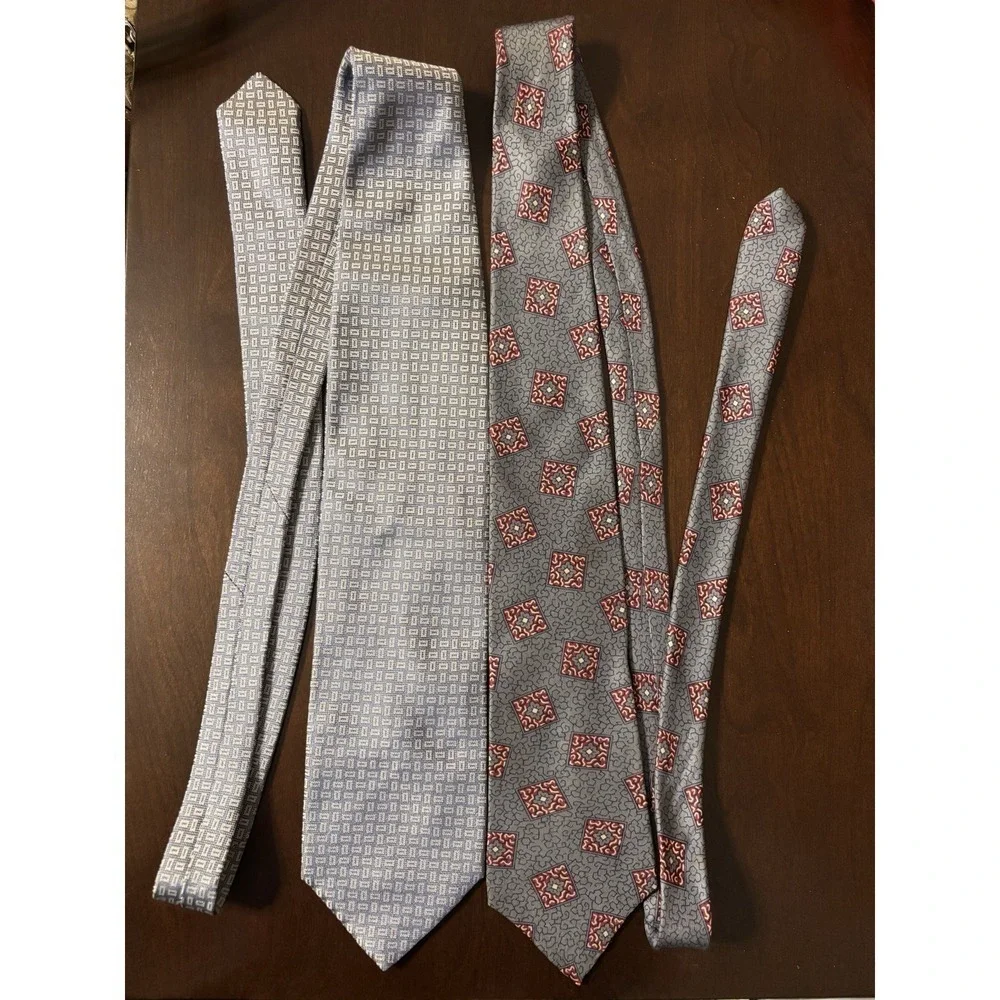 4 Men's Ties Silk Made In Italy Mix Patterns - Ferrel reed - Jos.a.Bank - Campus
